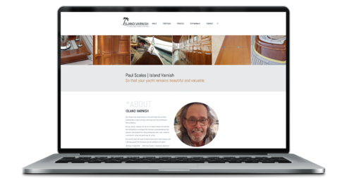 Website Paul Scales Islandvarnish Palma de Mallorca